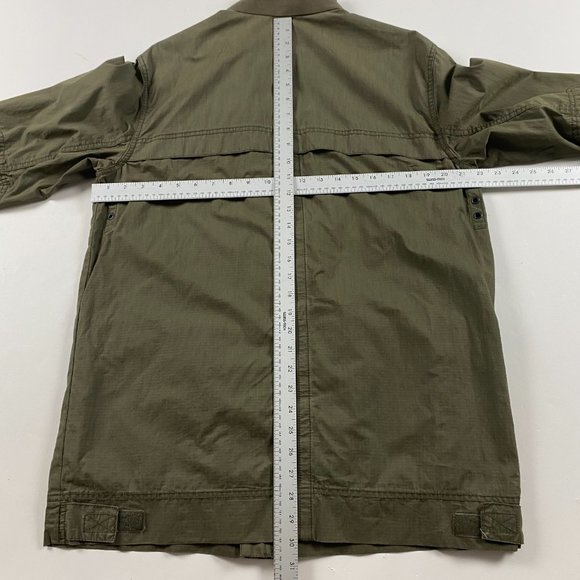 Eddie Bauer Travex Military Field Coat Jacket Men's Medium Cotton Army Green - Picture 13 of 15